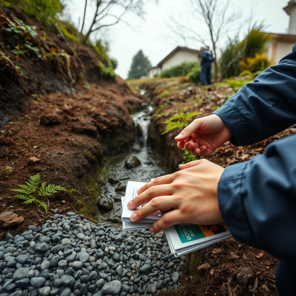 Groundwater seeping from a Berkeley hillside above a home