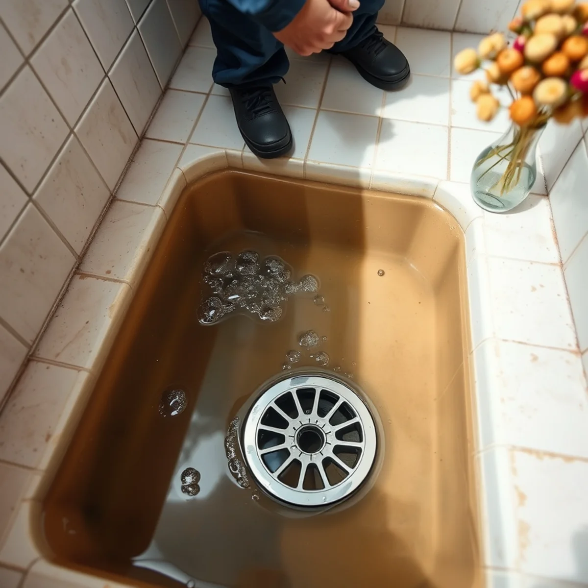 Water backing up in a downstairs shower when other fixtures drain in Berkeley