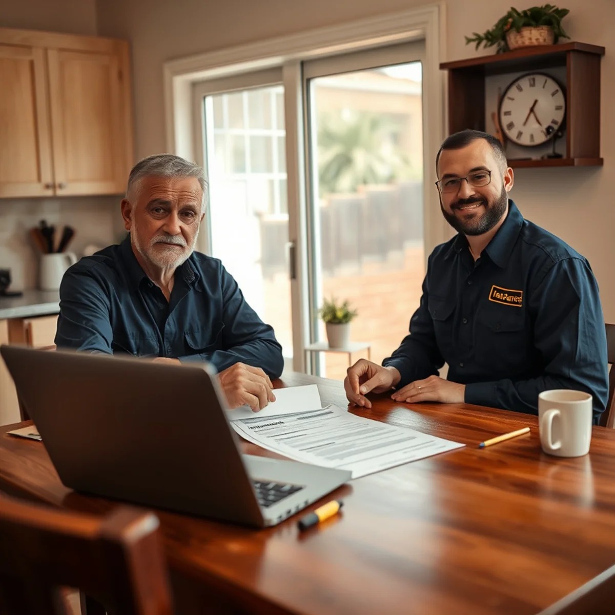 Homeowner reviewing a California homeowners insurance policy after water damage
