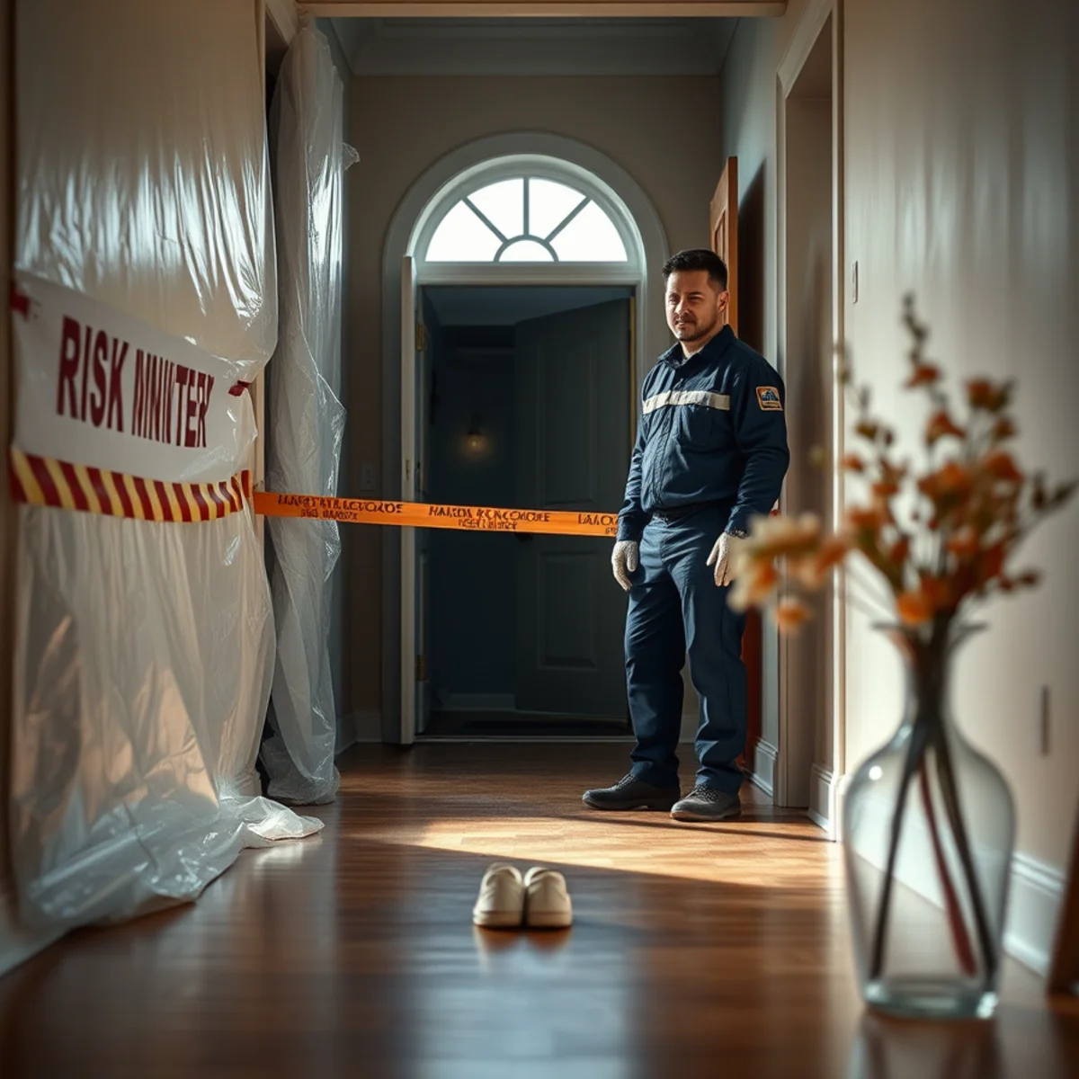 Contaminated water cordoned off from the rest of a Berkeley home