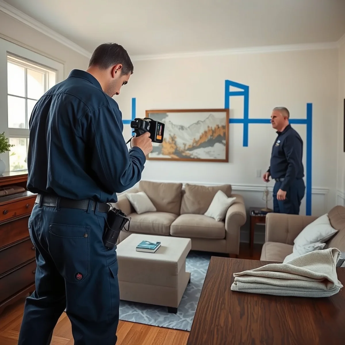 Thermal survey mapping hidden moisture before any demolition in a Central Berkeley home