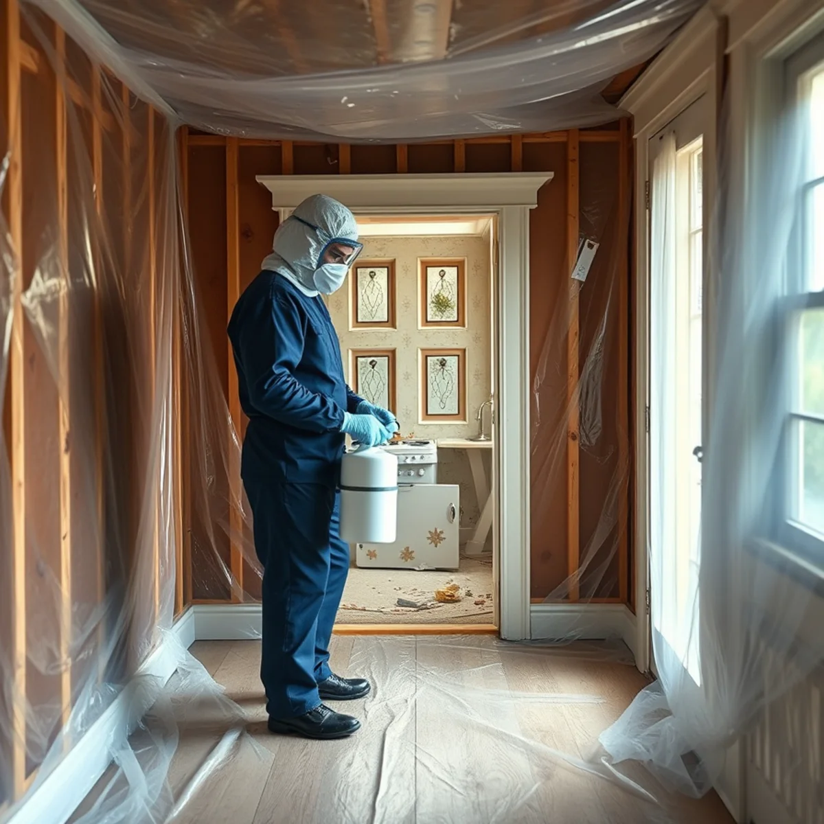 Containment and decontamination inside a Lorin District Victorian cottage in Berkeley
