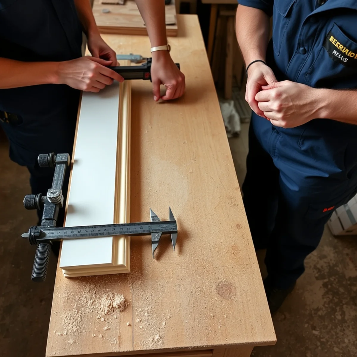 Custom-milled period trim matched to original profile for a Piedmont, CA home repair